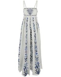 white maxi dress sale BTB Los Angeles - Molly Floral Maxi Dress (Final Sale) - Color: White