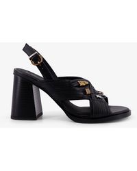 Pinko - Lara Leather Sandals - Lyst