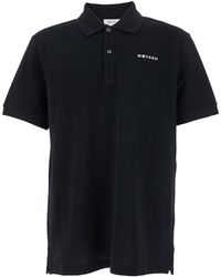 McQueen - Polo Shirt With Classic Collar And Logo Lettering Embroidery On The Front - Lyst