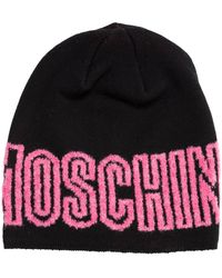 Moschino Wool Beanie Hat - Black
