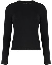Max Mara - Crew Neck Wool And Cashmere Sweater - Lyst