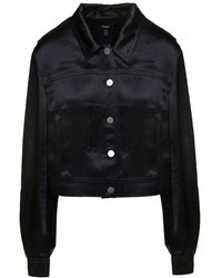Theory - Cropped Shirt With Buttons - Lyst