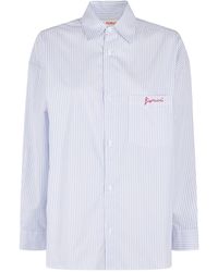 Fiorucci - Striped Embroidered Pocket Shirt - Lyst