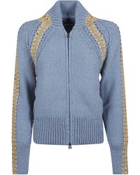Ermanno Scervino - Textured Knit Jacket With Intricate Detailing - Lyst