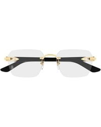Cartier - Cartier Eyewear Ct0623O001 Rimless-Plated Eyeglasses - Lyst