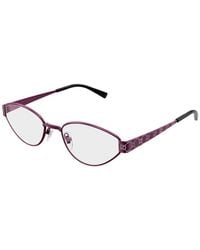 Gucci - Eyeglasses Cat Eye Full Rim, Fuchsia With Gg Pattern Frame And Clear Demo Lens Gg1853O003 - Lyst