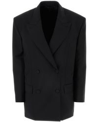 Givenchy - Wool Mohair Oversized Blazer - Lyst