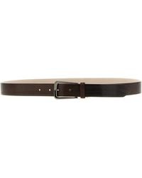 Brunello Cucinelli - Leather Regular Belt - Lyst