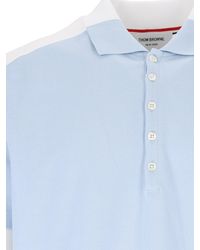 Thom Browne - Color Block Polo Shirt - Lyst