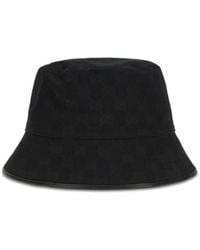 Gucci - Gg Cotton Canvas Bucket Hat Polyester; Cotton; Polyamide E Hairbands - Lyst