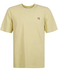 Maison Kitsuné - Logo Round Neck T-Shirt - Lyst