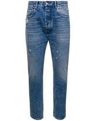 ICON DENIM - Kanye Five-Pocket Jeans With Logo Patch - Lyst