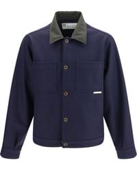GR10K - Replicated Short Jacket Merino Wool Ovis Aries; Nylon - Lyst