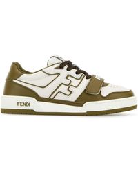 Fendi - Match Leather Sneakers - Lyst