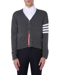 Thom Browne - Cashmere V-Neck Cardigan Jumpers - Lyst