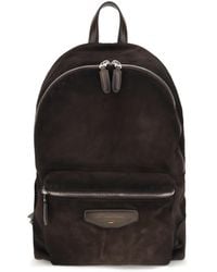 Santoni - Suede Backpack - Lyst