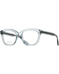 Gucci - Eyeglasses Square Full Rim, Frame And Clear Demo Lenses Lens Gg0566O001 - Lyst