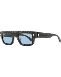 McQueen - Flat Top Rectangular Sunglasses Am0427S 003 52Mm Plastic (Acetate) - Lyst