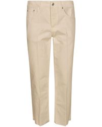 Lanvin - Button Fitted Jeans - Lyst