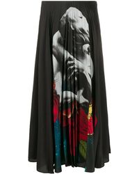 Valentino - X Undercover Print Pleated Skirt - Lyst