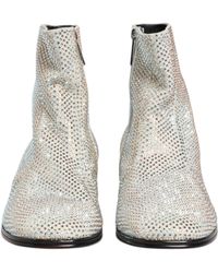 Dolce & Gabbana - Rhinestone Ankle Boots - Lyst
