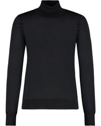 Versace - Wool Blend Turtleneck Sweater - Lyst