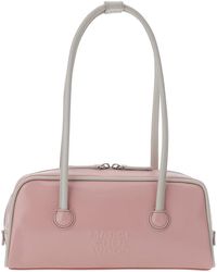 Marge Sherwood - Shoulder Bag Soft Baguette (Piping) With Leather Details Cow - Lyst