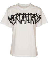Alberta Ferretti - Logo-Printed Crewneck T-Shirt - Lyst