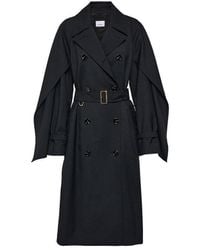Burberry - Blend Wool Trench Coat - Lyst