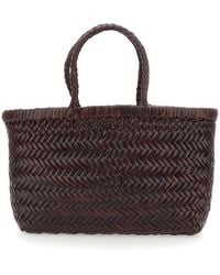 Dragon Diffusion - Basket Bag Mini Flat Gora Leather Handbags - Lyst