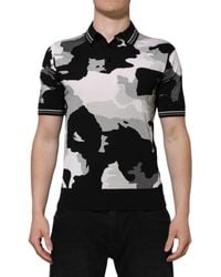Dolce & Gabbana - Camo Polo Shirt - Lyst