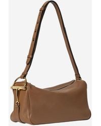 Gucci - Half Horsebit Shoulder Bag Leather Handbags - Lyst