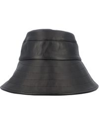 The Attico - Leather Bucket Hat - Lyst