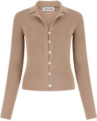 Low Classic - Antiqued Cotton Blend Cardigan - Lyst