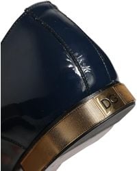 Dolce & Gabbana - Blue Embellished Men Derby Dress Formal Shoes - Lyst