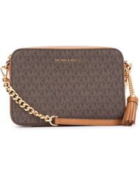 Michael Kors - Ginny Medium Monogram Crossbody Bag - Lyst