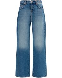 7FOR - Straight-Leg Jeans Cotton - Lyst