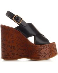 Chloé - Maxime Wedge Sandal - Lyst