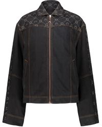 Marine Serre - Regenated Denim Jacket - Lyst