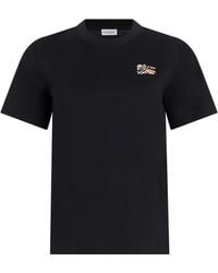 Burberry - T-Shirt With Tartan Detail, Cotton T-Shirts & Jerseys - Lyst