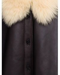 Acne Studios - Leather Shearling Jacket - Lyst