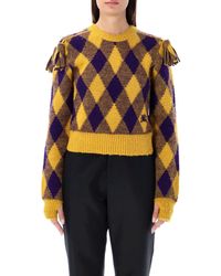 Burberry - Argyle Wool Sweater - Lyst