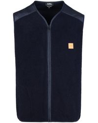 A.P.C. - Nate Polyester Vest - Lyst