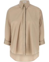 Brunello Cucinelli - Cotton Blouse - Lyst
