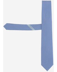 Ferragamo - Silk Tie With Pattern Ties & Bow - Lyst