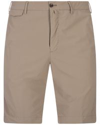 PT Torino - Dark Stretch Cotton Shorts - Lyst