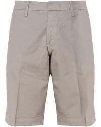 Fay - Stretch Cotton Shorts - Lyst