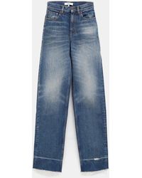 Chloé - Jean En Denim De Coton Dark Cobalt - Lyst