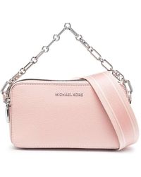 NWT! MICHAEL KORS PINK MERCER LARGE SATCHEL WITH LARGE PHONE WRISTLET–  WEARHOUSE CONSIGNMENT