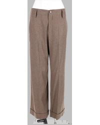 Alysi - Wide-Leg Tailored Trousers Virgin Wool - Lyst